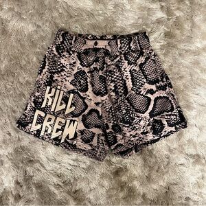 Kill Crew Muay Thai Shorts in the Snake design